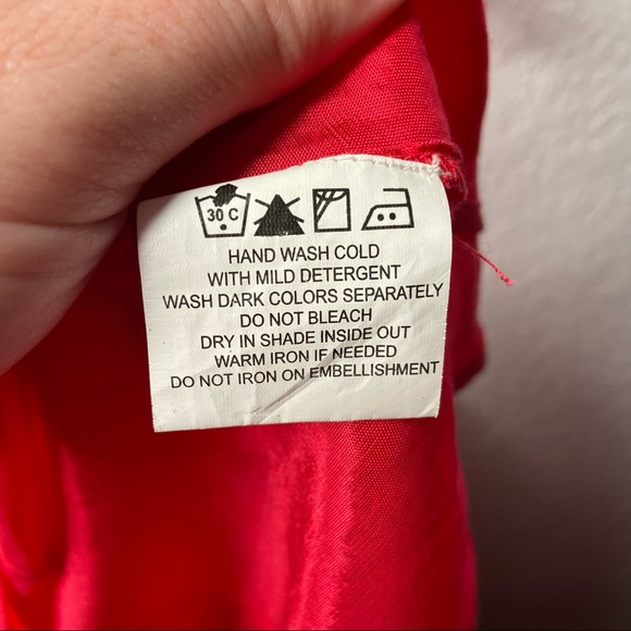 Pakistani Designer Ethnic By Outfitters Kurta Fusion Coral Pink Large Asymmetric - Picture 6 of 10